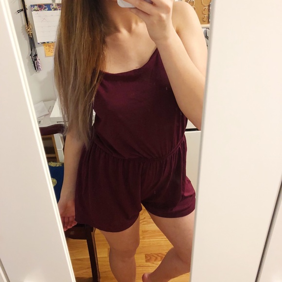H&M Maroon Romper - Picture 3 of 8